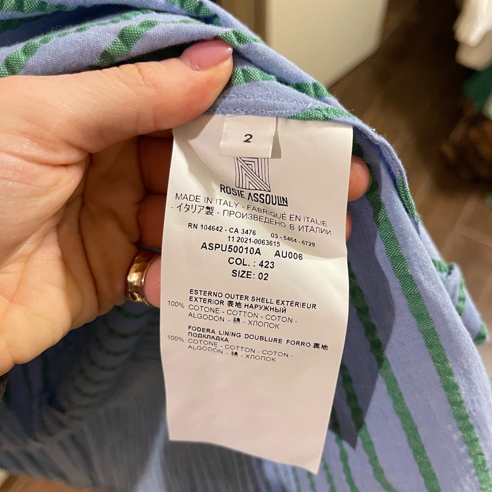 ROSIE ASSOULIN made in Italy- FITS LIKE SIZE LARGE - Picture 6 of 6